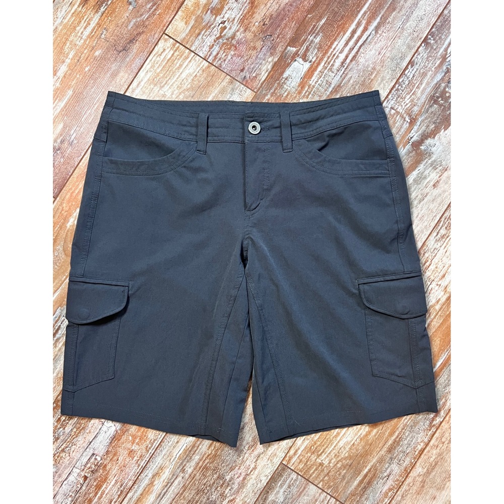 KÜHL Splash Cargo Hiking Shorts Women's 6 Black Stretch Outdoor Travel Trail